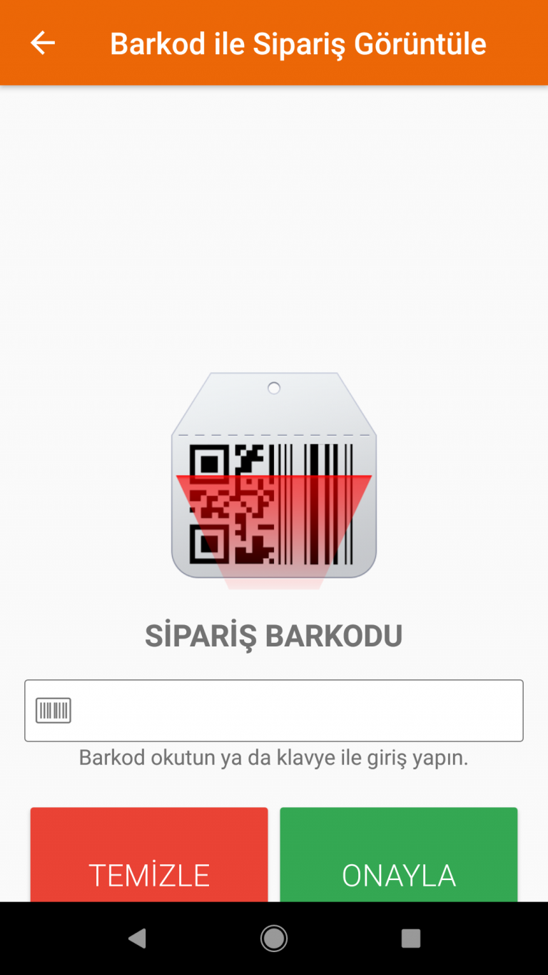 BiDepo Ekran 8 - Android el terminali depo ve sipariş toplama uygulaması