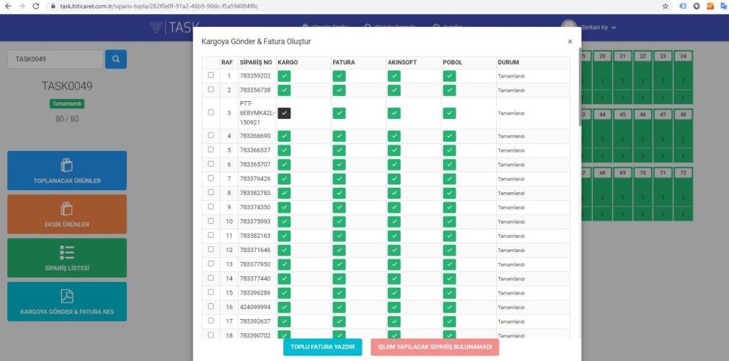 akinsoft,wolvox,bireysel,task